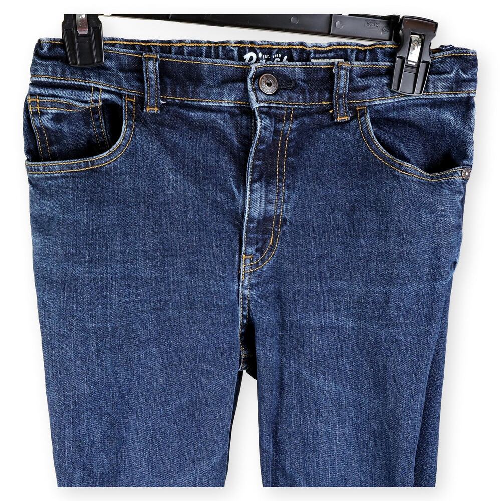 B'gosh Girls Dark Wash Adjustable Waist Skinny Jeans 14 R